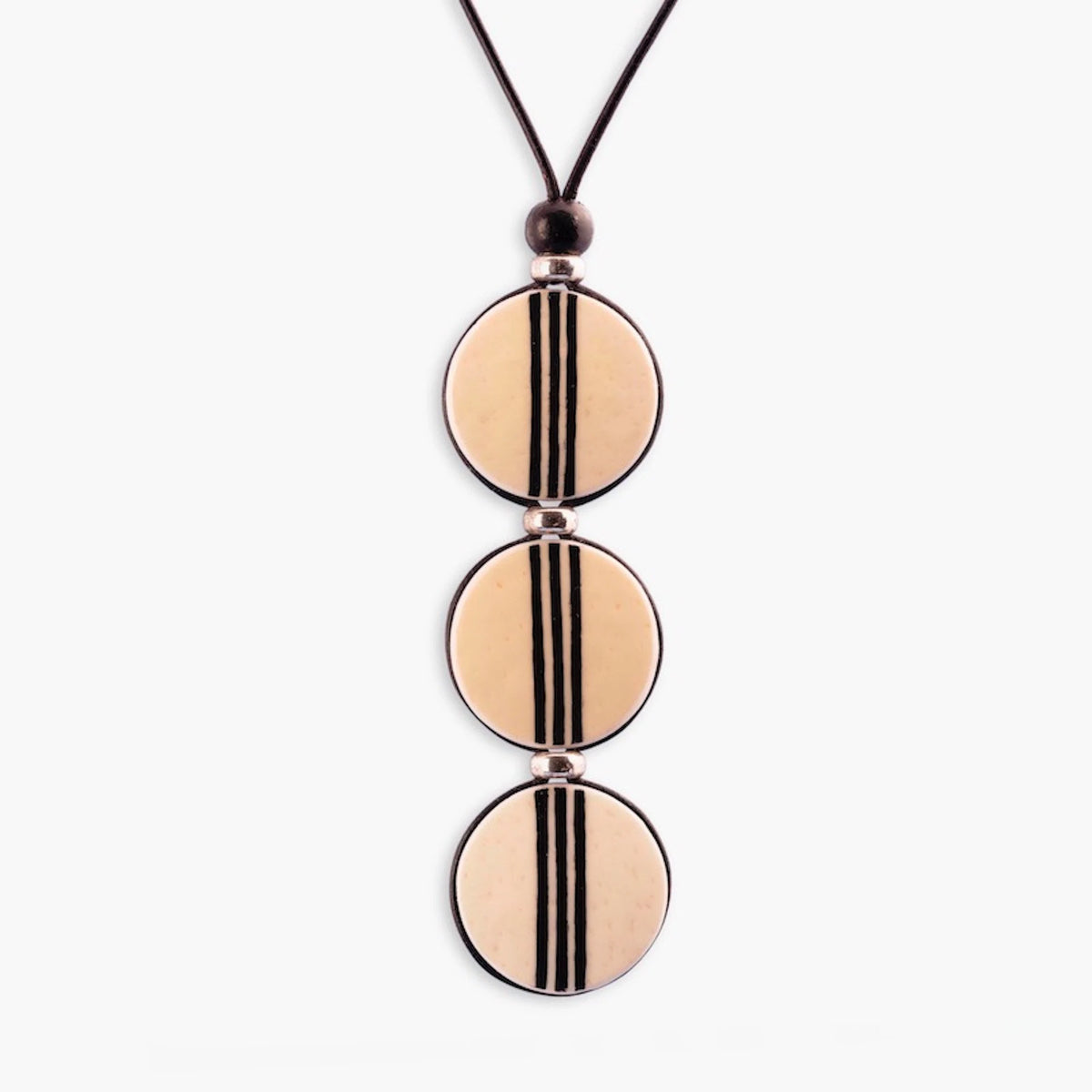 Adjustable Ostrich Eggshell Necklace