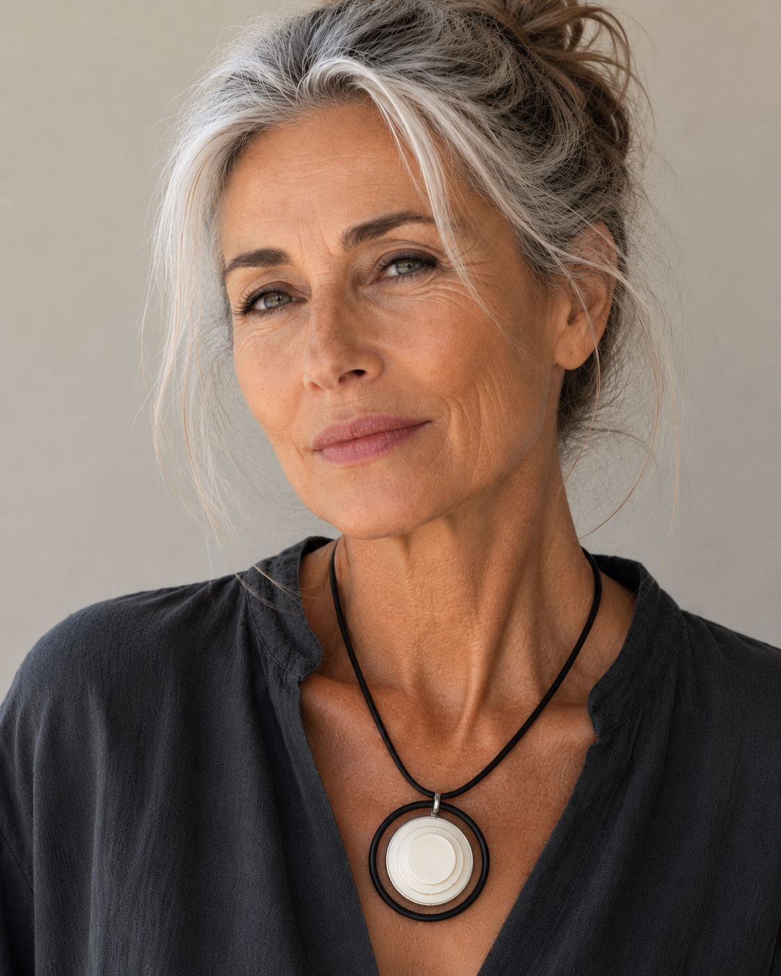 Contemporary Ostrich Eggshell Necklace